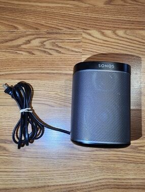 Sonos PLAY 1 Mini Home Speaker (Silver & Black) Tested WORKS!